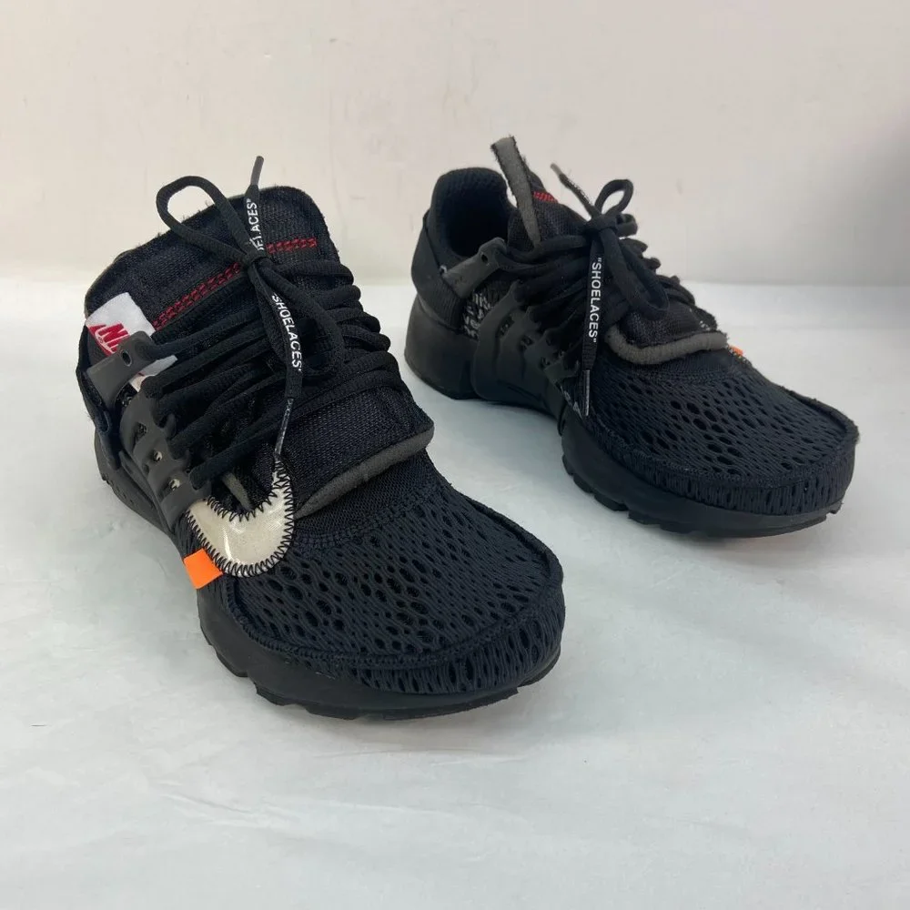 Nike Air Presto OFF-White Virgil The Ten 2018 AA3830-002 Black Lace Up Sneakers - Picture 3 of 15